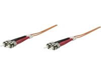 Intellinet 511216 Glasvezel Optische vezel Aansluitkabel 3.00 m Oranje [1x ST-stekker - 1x ST-stekker] 62,5/125 µ Multimode OM1