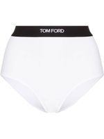 TOM FORD culotte à taille à logo - Blanc - thumbnail