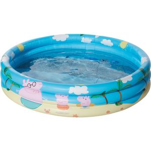 Buitenspeelgoed zwembaden Peppa Pig/Big rond 100 x 23 cm voor jongens/meisjes/kinderen