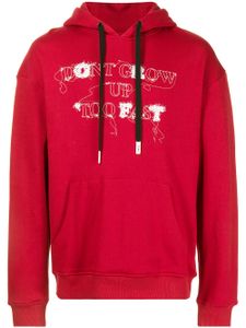 Haculla hoodie Don't Grow Up Too Fast en coton - Rouge