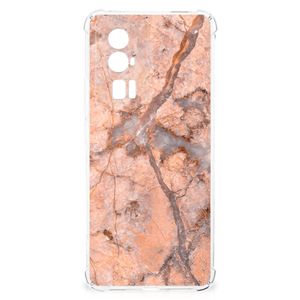 Xiaomi Poco F5 Pro Anti-Shock Hoesje Marmer Oranje