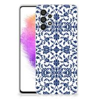 Samsung Galaxy A73 5G TPU Case Flower Blue