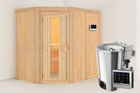 Karibu | Saja Sauna | Energiesparende Deur | 3,6 kW Externe Bediening - thumbnail