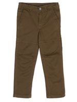 Zadig & Voltaire Kids pantalon en coton à coupe droite - Vert