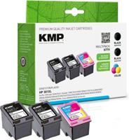 KMP Inktcartridge vervangt HP 301XL, CH563EE, CH564EE Compatibel Combipack Zwart, Cyaan, Magenta, Geel H77V 1719,4055 - thumbnail