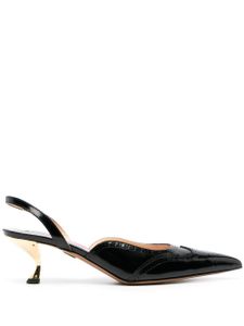 Thom Browne pointed-toe low-heel pumps - Noir