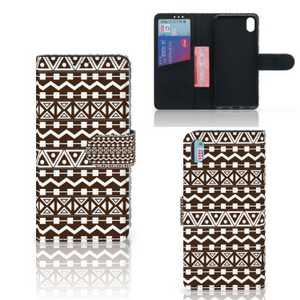 Xiaomi Redmi 7A Telefoon Hoesje Aztec Brown