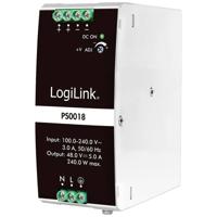 LogiLink PS0018 DIN-rail netvoeding 48 V 5 A 240 W Inhoud: 1 stuk(s) - thumbnail