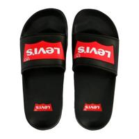 Levi's Kids POOL 02 badslippers zwart/rood