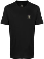 Armani Exchange t-shirt en coton à patch logo - Noir