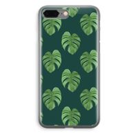 Monstera leaves: iPhone 8 Plus Transparant Hoesje - thumbnail