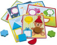 Detoa vormenpuzzel junior hout/karton 21 delig