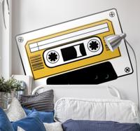 Decoratiesticker Cassettebandje