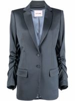 STYLAND blazer boutonné à manches froncées - Gris