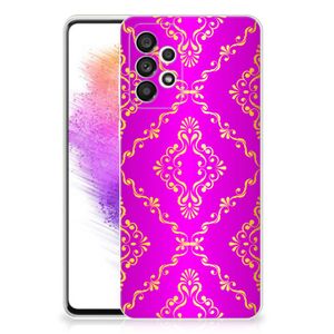 Siliconen Hoesje Samsung Galaxy A73 5G Barok Roze