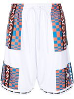 Marcelo Burlon County of Milan short de sport Aop Folk Kappa - Blanc - thumbnail