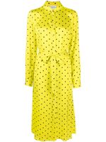 P.A.R.O.S.H. robe-chemise à pois - Jaune - thumbnail