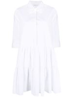 Fabiana Filippi tiered cotton shirt dress - Blanc - thumbnail