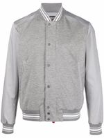 Kiton veste bomber à bords rayés - Gris - thumbnail