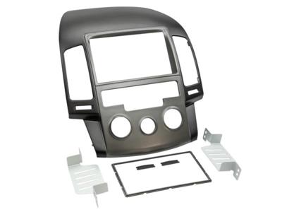 2-DIN Paneel HyundaI I30 met handmatige klimaatcontrol 2008-2012 Kleur: Zwart
