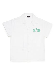 Nº21 Kids chemise en coton à logo imprimé - Blanc