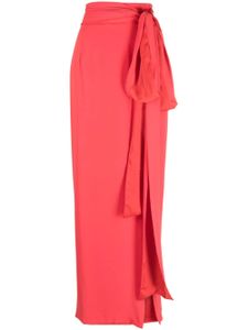 Bernadette Bruce tie-waist maxi skirt - Rouge