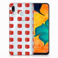 Samsung Galaxy A30 Siliconen Case Paprika Red