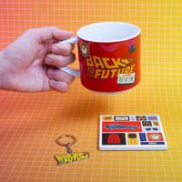 Back To The Future Mug, Coaster And Keychain Set Out A Time - thumbnail