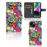 iPhone 15 Wallet Case met Pasjes Punk Rock