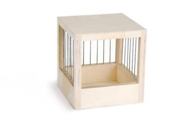 Broedkastje gespijld - vogelnest - hout - groot Broedkastje gespijld - vogelnest - hout - groot