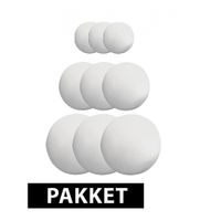 Piepschuim ballen pakket 9 stuks