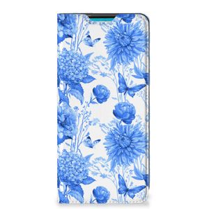 Smart Cover voor Samsung Galaxy A73 Flowers Blue