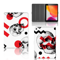 Tablettasje iPad 10.2 2019 | iPad 10.2 2020 | 10.2 2021 Skull Red