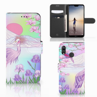 Huawei P20 Lite Telefoonhoesje met Pasjes Bird