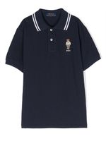 Ralph Lauren Kids polo Teddy Bear en coton - Bleu