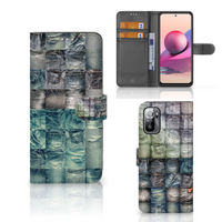 Wallet Case met Pasjes Xiaomi Redmi Note 10/10T 5G | Poco M3 Pro Spijkerbroeken