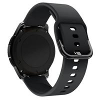 By Qubix - Compatible met Garmin Venu 2 / Garmin Venu 3 - Siliconen sportband - Zwart - Compatible Garmin bandje - Bandbreedte: 22mm