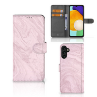 Samsung Galaxy A04s | Samsung Galaxy A13 5G Bookcase Marble Pink - Origineel Cadeau Vriendin