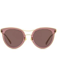 MCM lunettes de soleil 139 à monture ovale - Or