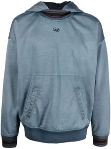 Diesel hoodie à logo brodé - Bleu