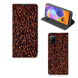 Samsung Galaxy A31 Flip Style Cover Koffiebonen