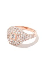 SHAY bague en or rose 18ct pavée de diamants - thumbnail