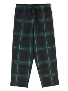 MC2 Saint Barth Kids bas de pyjama à motif tartan - Vert