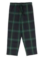 MC2 Saint Barth Kids bas de pyjama à motif tartan - Vert