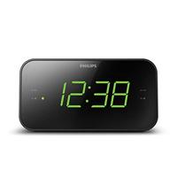 PHILIPS TAR3306/12 - Klokradio - Groot leesbaar scherm - Digitale FM-tuner 20 voorkeurzenders - Dubbel alarm - Progressief volume