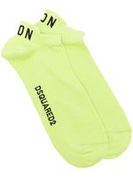 DSQUARED2 intarsia-knit logo ankle socks - Vert