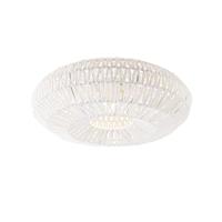 QAZQA - Retro Smart retro plafondlamp wit incl. Wifi A60 - Lina | Dimmer | Dimbaar | Woonkamer | Slaapkamer | Keuken - Touw Rond - E27 Geschikt voor LED - Max. 1 x 4.9 Watt