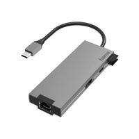 Hama USB-C-hub Multiport 5-poorts 2x USB-A USB-C HDMI™ LAN/ethernet - thumbnail