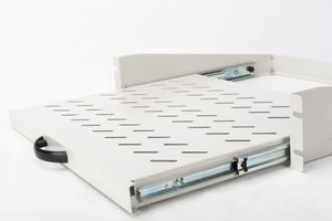 Digitus DN-19-TRAY-2-450 19 inch Apparaatbodem voor patchkast 2 HE Geschikt voor kastdiepte: vanaf 450 mm Grijs, Grijs-wit (RAL 7035)