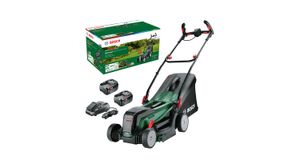 Bosch Home and Garden 06008B9E00 Grasmaaier Accu Incl. 2 accus, Incl. oplader 2 x 18 V Snijbreedte max. 37 cm Geschikt voor 550 m²